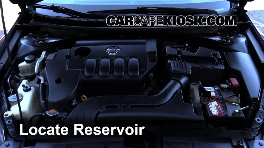 2009 Nissan Altima S 2.5L 4 Cyl. Sedan (4 Door) Windshield Washer Fluid Add Fluid